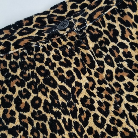 Leopard Print Knee Length Straight Skirt - Picture 2 of 5